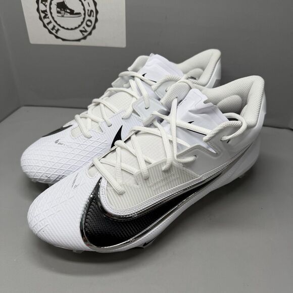 Nike Men Vapor Edge Elite 360 2 White Black Cleats FJ6125-100 Size 10.5 Wide NEW main image 5